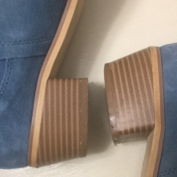 Ladies Suede leather boots powder blue size 8 - Picture 5 of 15